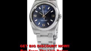 SPECIAL PRICE Rolex Airking Blue Arabic Dial Domed Bezel Mens Watch 114200BLASO