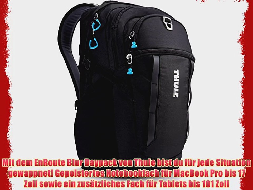 Thule EnRoute Blur Daypack f?r MacBook Pro 17 mit Tablet-Fach (23 Liter) schwarz