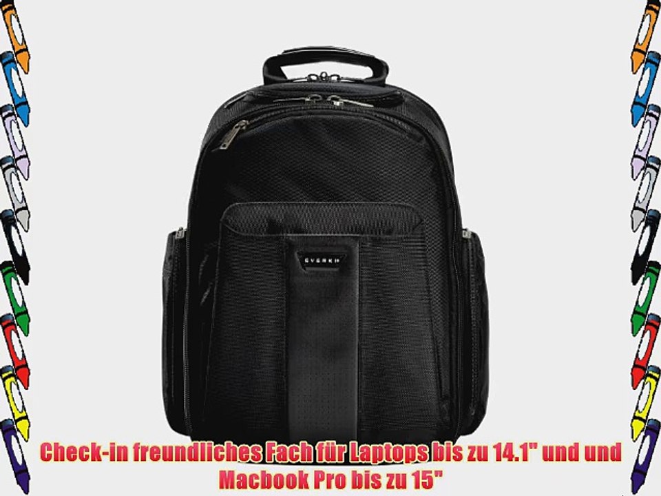 Everki Versa Backpack EKP127 Premium Laptop Rucksack 3581 cm (141 Zoll) und MacBook Pro (15