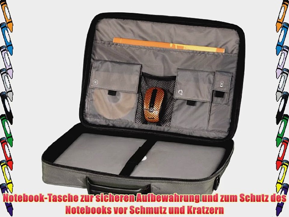 Hama Sportsline Bordeaux Notebook-Tasche bis 44 cm (173 Zoll) grau