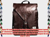 Retro PU-Leder Vintage Fashion Unisex School Student Laptop(14) Rucksack Wanderrucksack Hiking