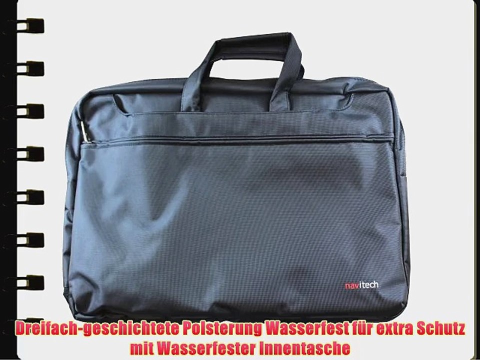 Navitech schwarzes Ultrabook / Spiel Konsole / Tablet Case Cover Tasche f?r das (HP ENVY 17t-j100
