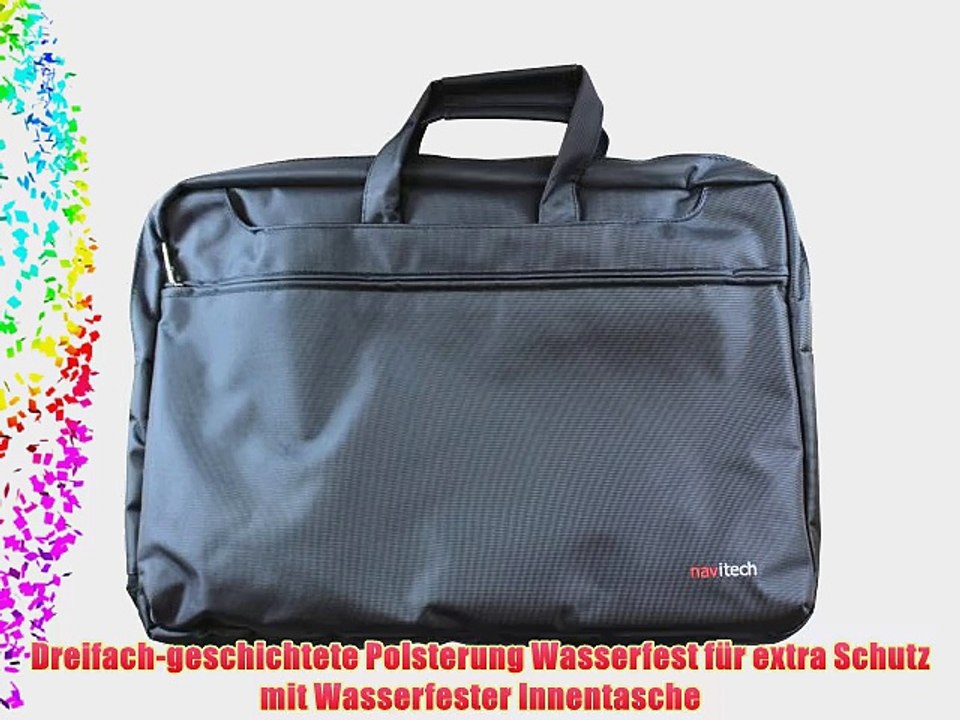 Navitech schwarzes Ultrabook / Spiel Konsole / Tablet Case Cover Tasche f?r das (HP Pavilion