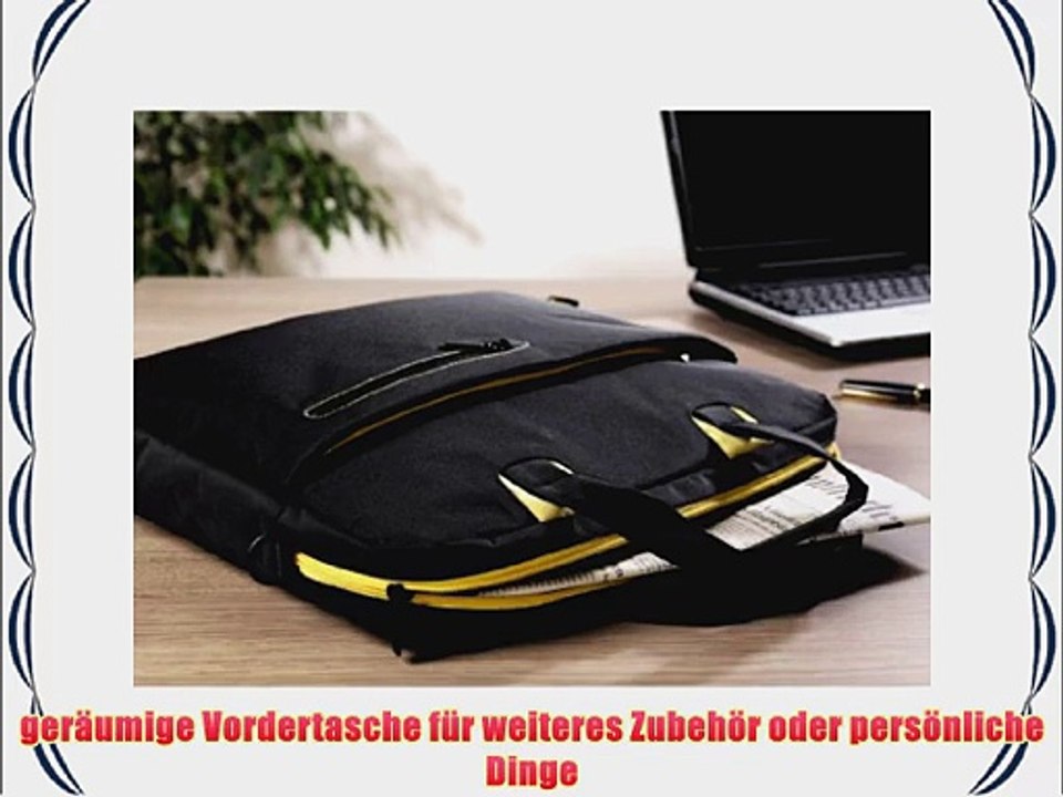 Hama San Francisco Notebook-Tasche bis 44 cm (173 Zoll) schwarz/gelb
