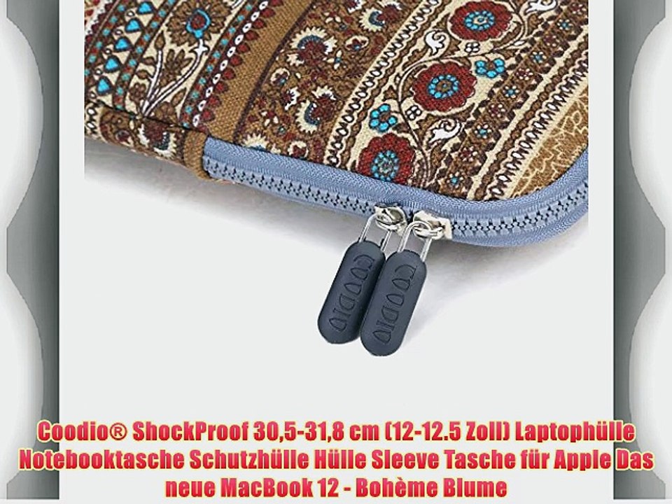 Coodio? ShockProof 305-318 cm (12-12.5 Zoll) Laptoph?lle Notebooktasche Schutzh?lle H?lle Sleeve