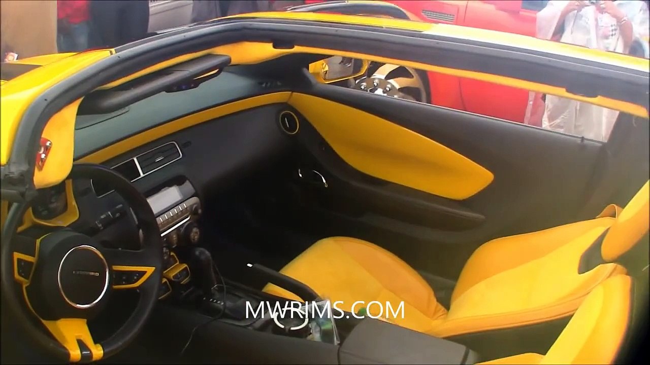 CAMARO SS ZL1 TTOPS SUPERCHARGED BODYKIT BUMBLE BEE ON 26" FORGIATO RIMS