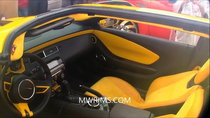 CAMARO SS ZL1 TTOPS SUPERCHARGED BODYKIT BUMBLE BEE ON 26" FORGIATO RIMS