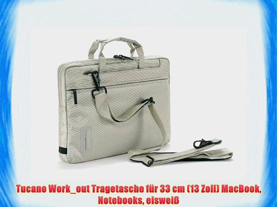 Tucano Work_out Tragetasche f?r 33 cm (13 Zoll) MacBook Notebooks eiswei?