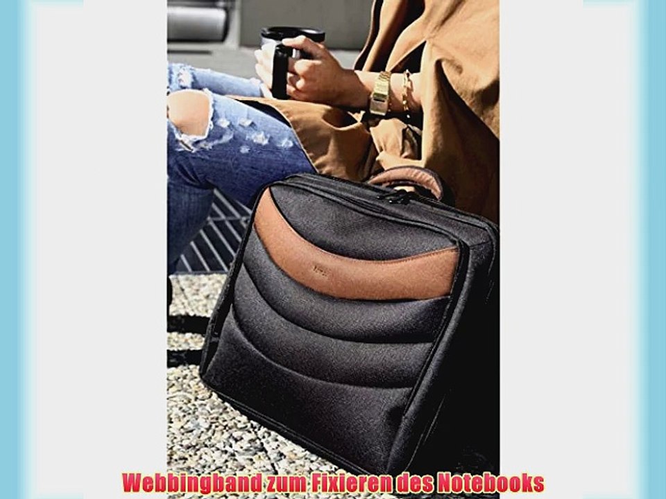 Hama PETersburg Notebook Tasche 44cm (173 Zoll) schwarz/braun