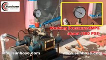 Rubber Hose-Testing the burst pressure of rubber oxygen and acetylene hose-Sunhose