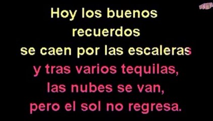 La Quinta Estación - El sol no regresa (versión karaoke)