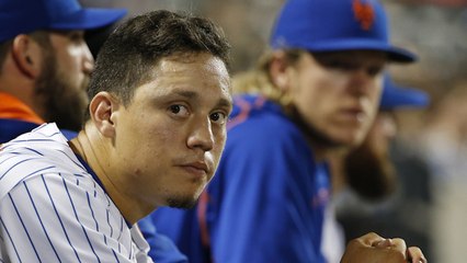 Wilmer Flores Cries on Field, Trade Off