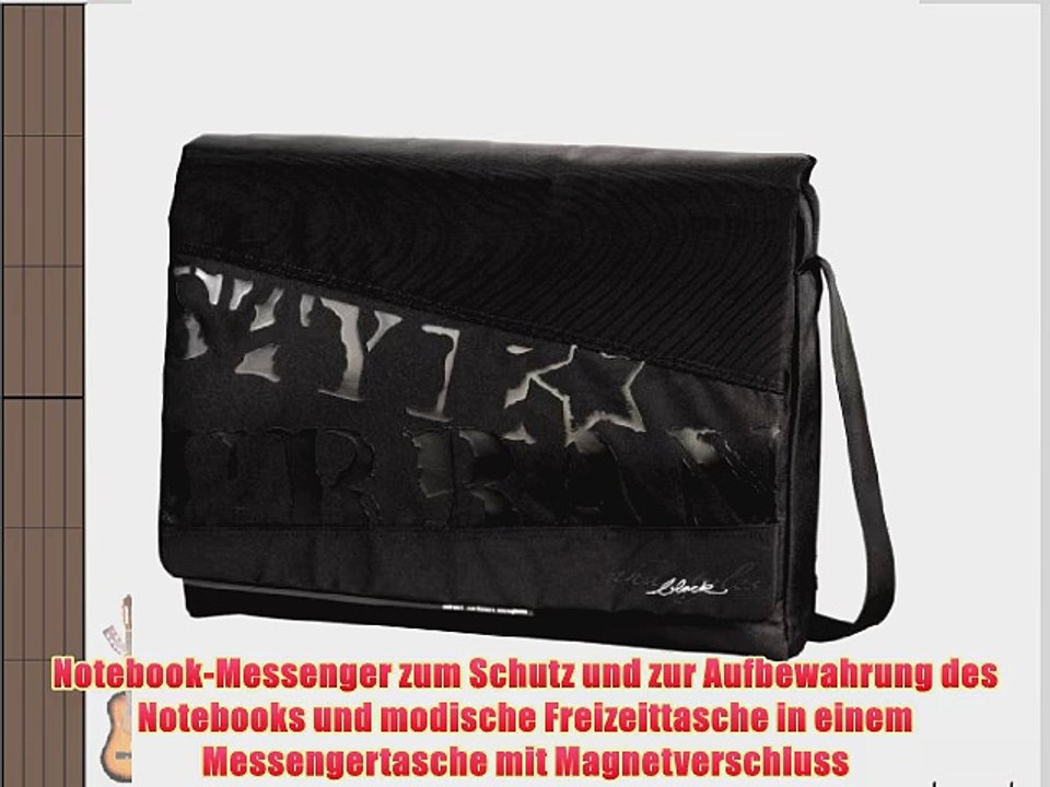 aha: Jam Notebook-Messenger bis 44 cm (173 Zoll) schwarz