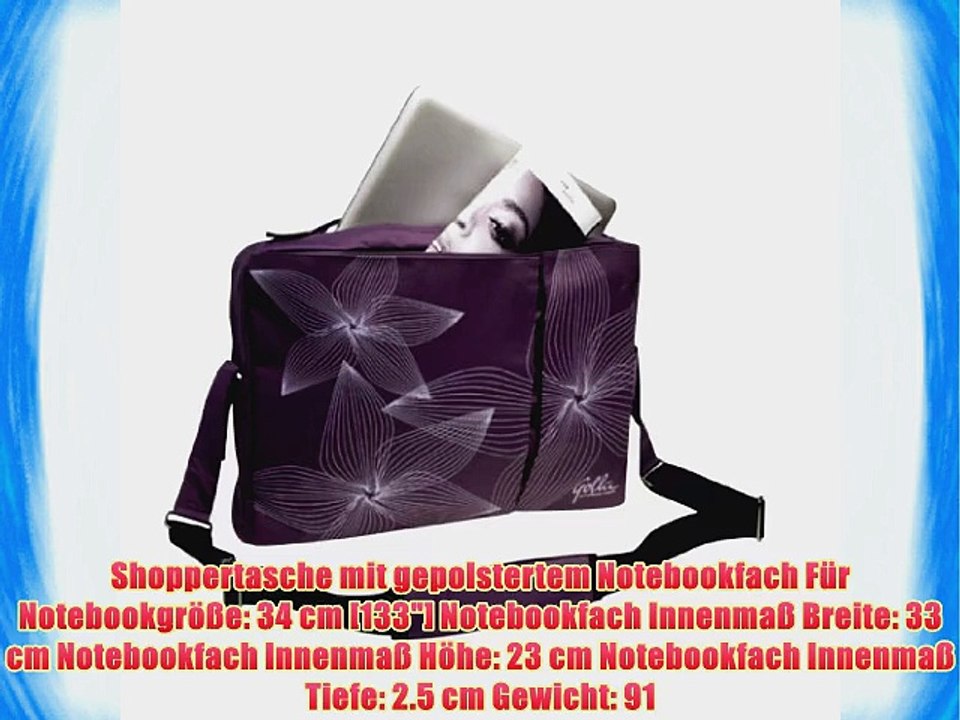 Golla G807 Jade Slim Notebooktasche bis 34 cm (13 Zoll) lila