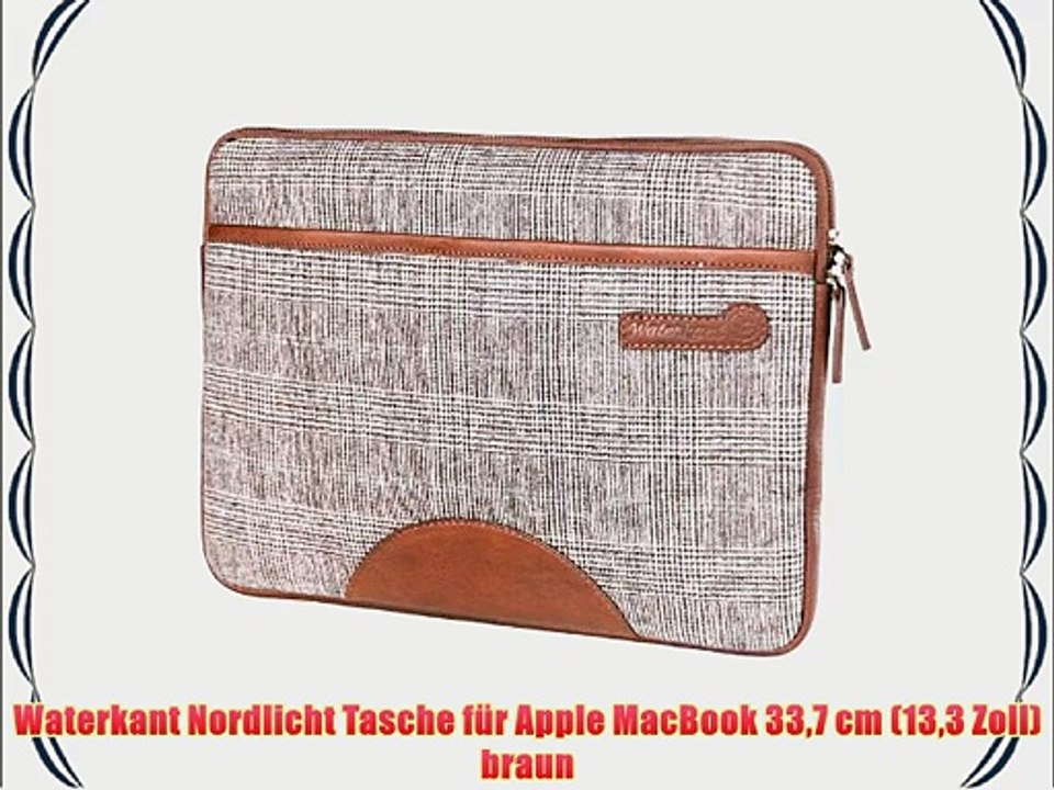Waterkant Nordlicht Tasche f?r Apple MacBook 337 cm (133 Zoll) braun