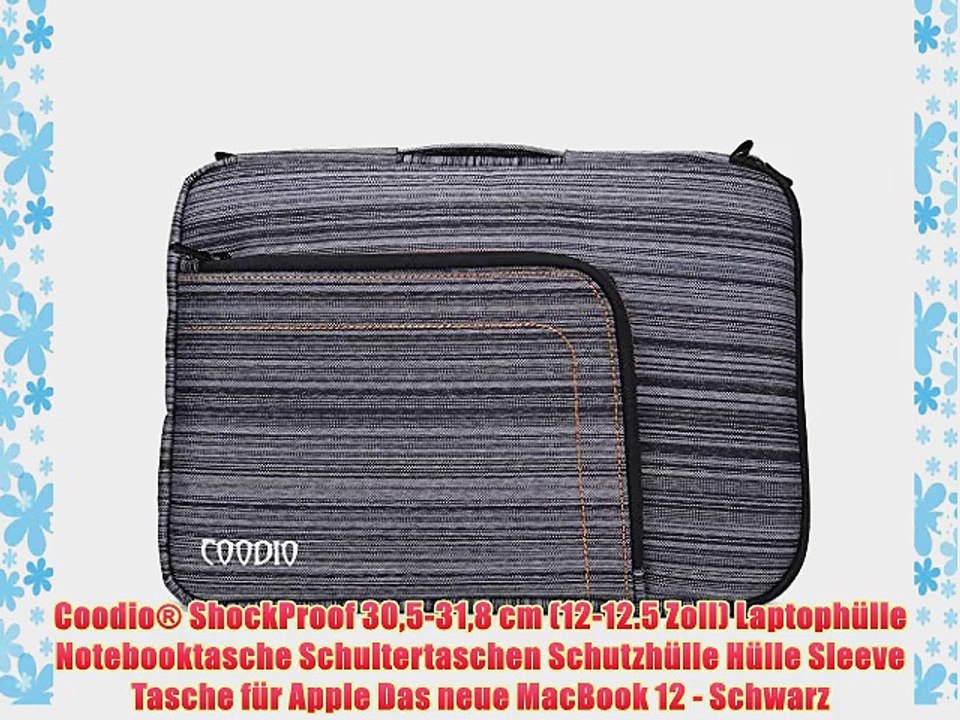 Coodio? ShockProof 305-318 cm (12-12.5 Zoll) Laptoph?lle Notebooktasche Schultertaschen Schutzh?lle