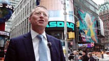 Maersk Group CEO opens the US electronic stock market at NASDAQ