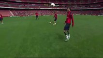 Cristiano Ronaldo: jugador del Arsenal lo retó a marcar de 'rabona' (VIDEO)