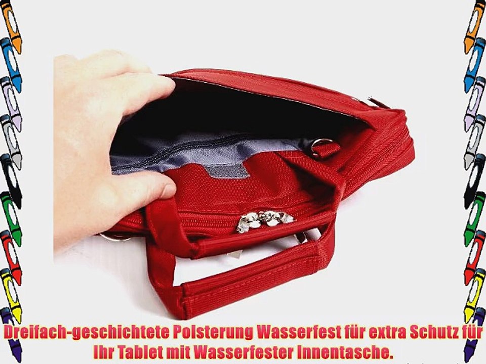 Navitech Rotes Case / Cover / Tasche f?r Laptops / Notebooks und Tablet PC's f?r das Sony VAIO