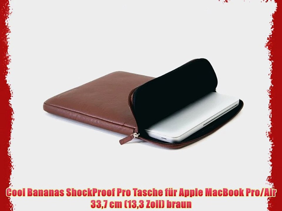Cool Bananas ShockProof Pro Tasche f?r Apple MacBook Pro/Air 337 cm (133 Zoll) braun