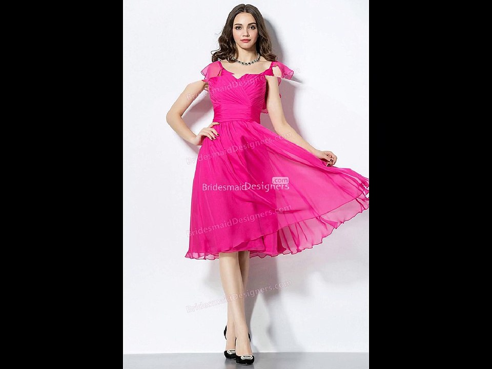 Fuchsia Bridesmaid Dresses | Fuchsia Bridesmaid Party Gown