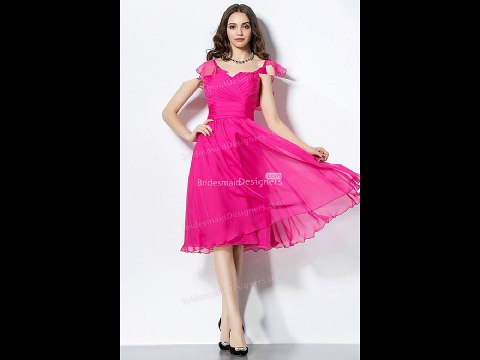 Fuchsia Bridesmaid Dresses | Fuchsia Bridesmaid Party Gown