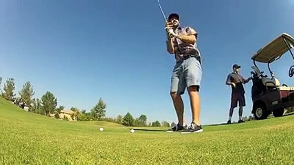 Ce golfeur éclate sa GoPro en un coup... Pas de chance