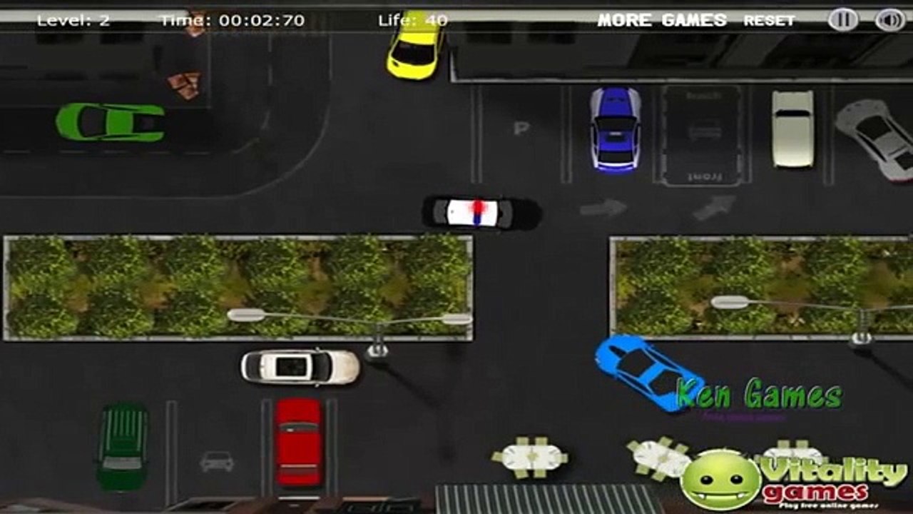 Police Car Parking  Sergeant Cooper patrol streets  cartoon about police cars  Police car games