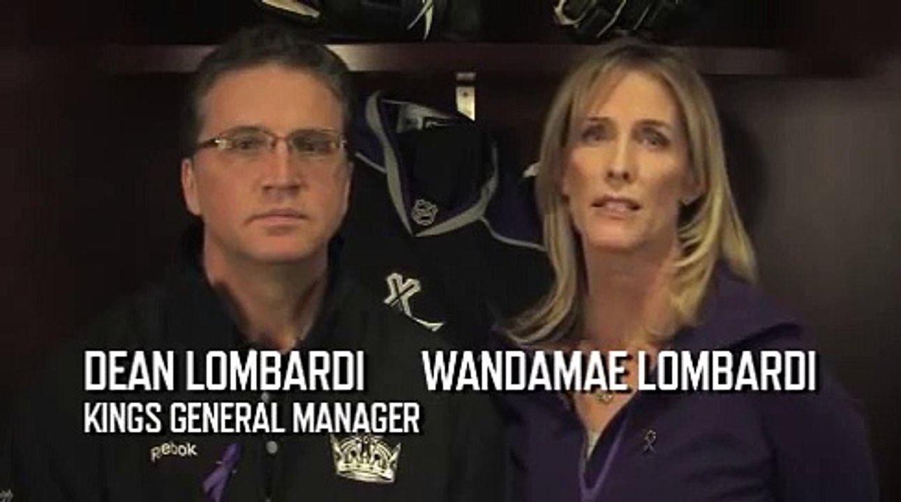Dean and Wandamae Lombardi of the Los Angeles Kings PSA 2010