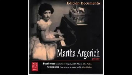 Little MARTHA ARGERICH (7 Yrs Old) 2/4 Plays Beethoven Pno Cto No 1, Mvt 1b (1949)