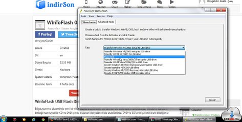 WinToFlash kurulum inceleme