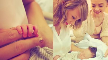 Taylor Swift conoce a su ahijado y es amor a primera vista