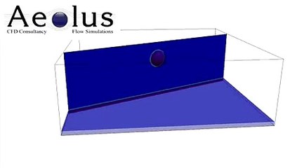 CFD simulation of water droplet splash