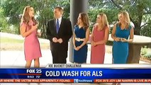 FOX 25 reporter Elizabeth Hopkins accepts the 'Ice Bucket Challenge'