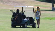 Heidi Klum et Vito Schnabel jouent au golf en Italie