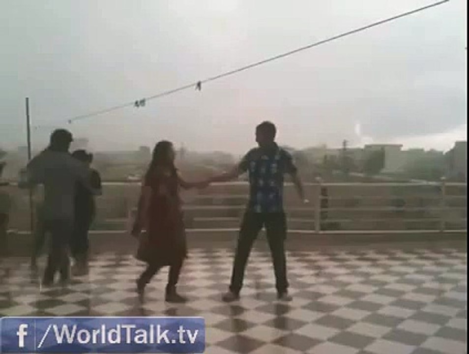 OMG!! She fell down in Rain
