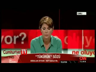 HDP'li vekilden canlı yayında 'tükürük' özrü