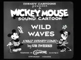 Mickey Mouse BW Cartoon - Wild Waves (1929)