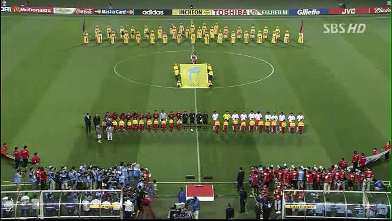 National of anthem Korea Republic VS Portugal 2002 Worldcup