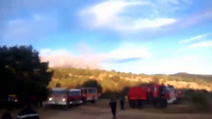 Incendie à Saint-Vallier de Thiey