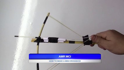 how to make a mini crossbow with simple steps