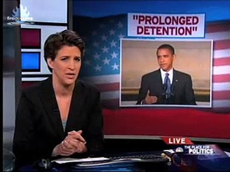 Rachel Maddow - Obama talks about Indefinite Detention - Dprogram.net