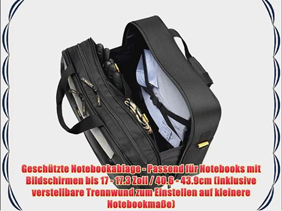 Targus 40.6 - 43.9 cm (16 - 17.3 Zoll) XL City.Gear Rolling Laptop Tasche