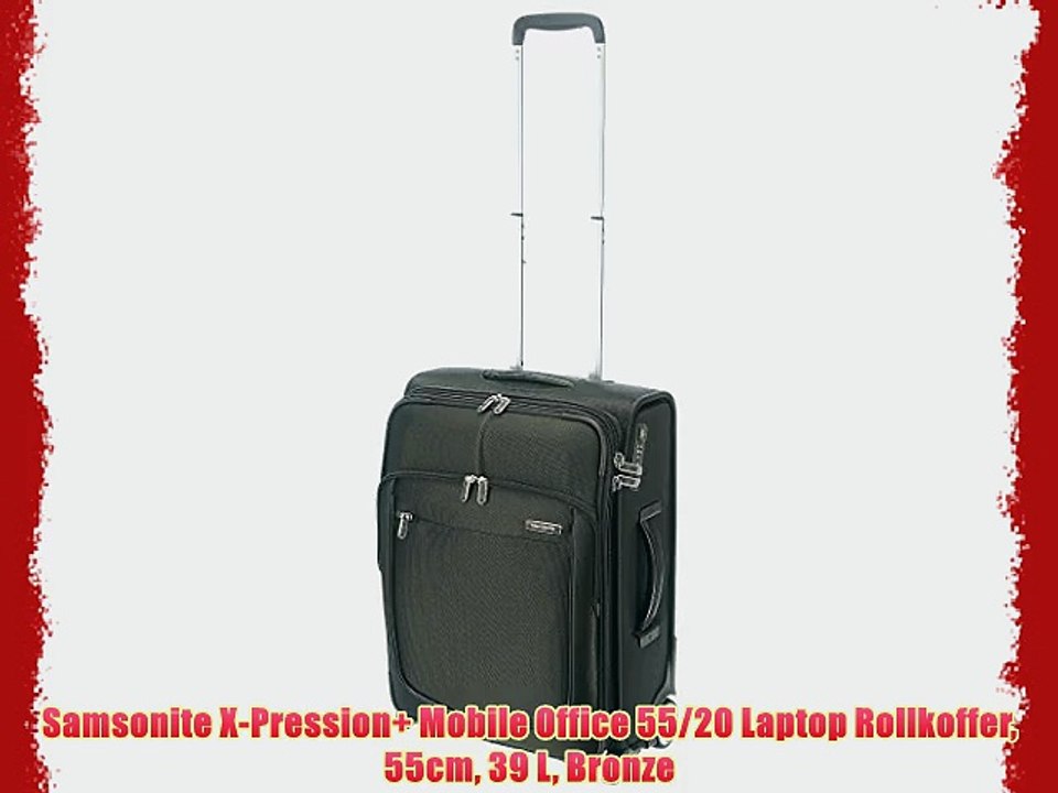 Samsonite X-Pression  Mobile Office 55/20 Laptop Rollkoffer 55cm 39 L Bronze