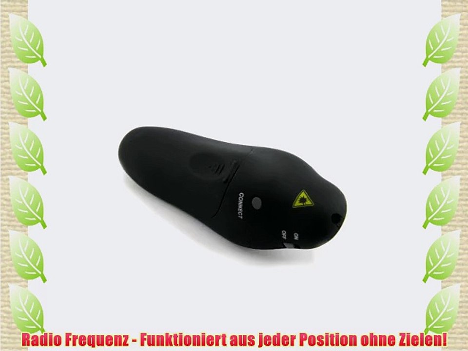 *Neu* Radio Frequenz - OHNE Zielen! Marke Incutex Wireless Presenter Laserpointer Multifunktions-Laserpointer