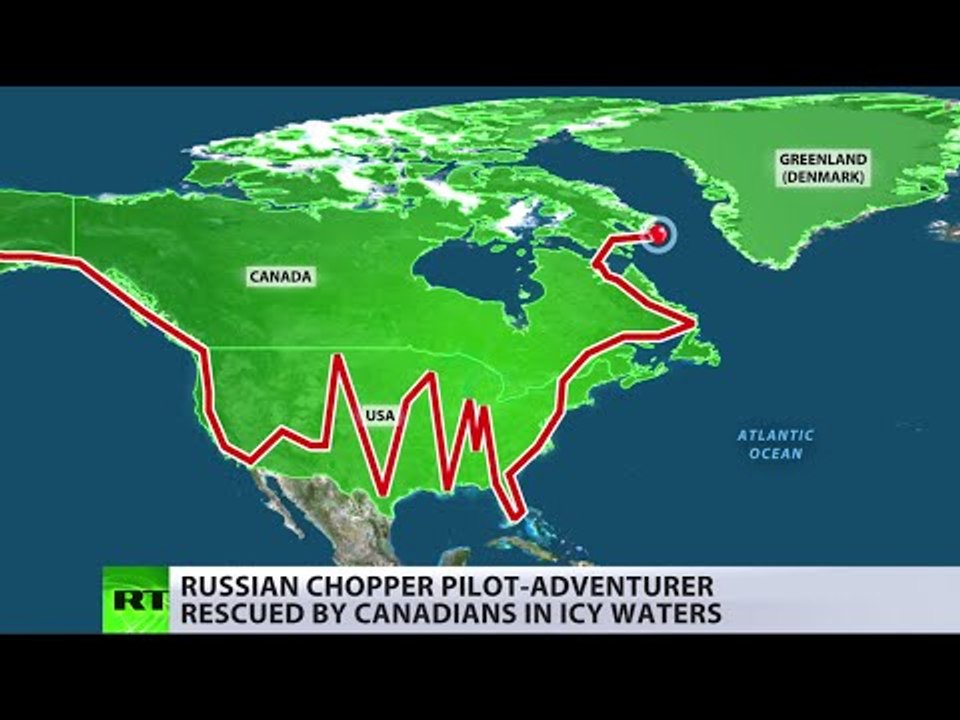 'Scared off 3 polar bears!' Russian round-the-world pilot saved in Canadian icy waters