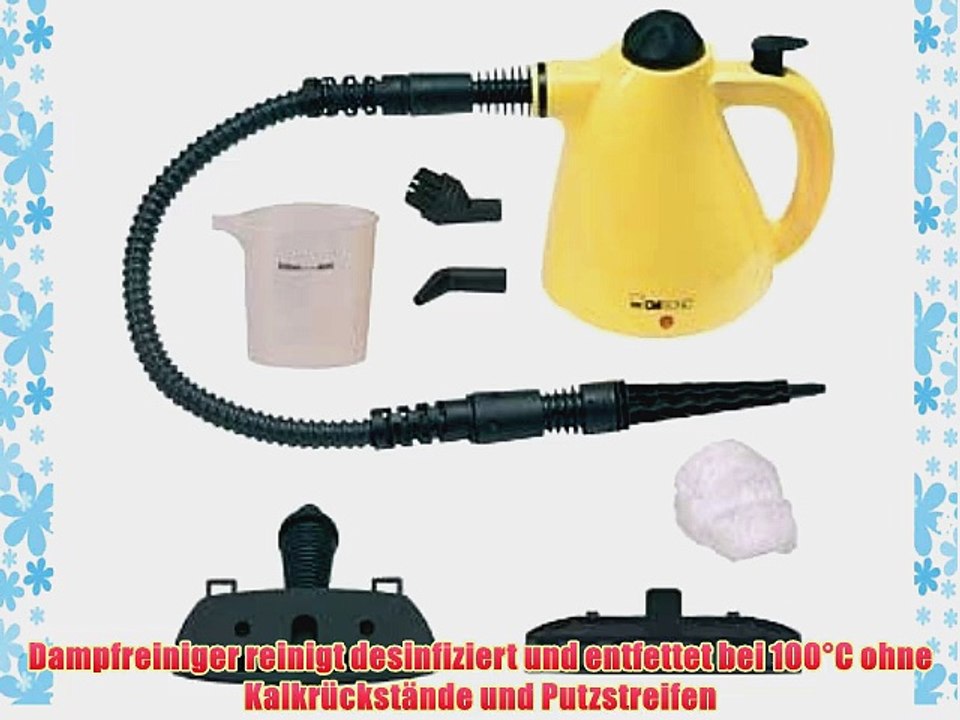 Clatronic Dampfreiniger DR 2930/283009 gelb-schwarz