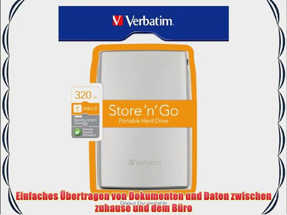 Verbatim 320GB externe Festplatte (64 cm (25 Zoll) USB 2.0)
