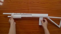 How to make a paper gun that shoots 3 Rubber bands easy-part 1