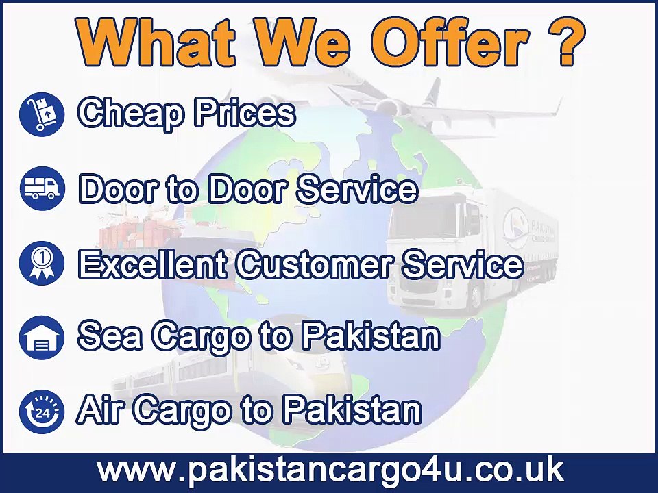 Send Door to Door Cargo to Pakistan from UK at Cheapest Prices | Pakistan Cargo4U